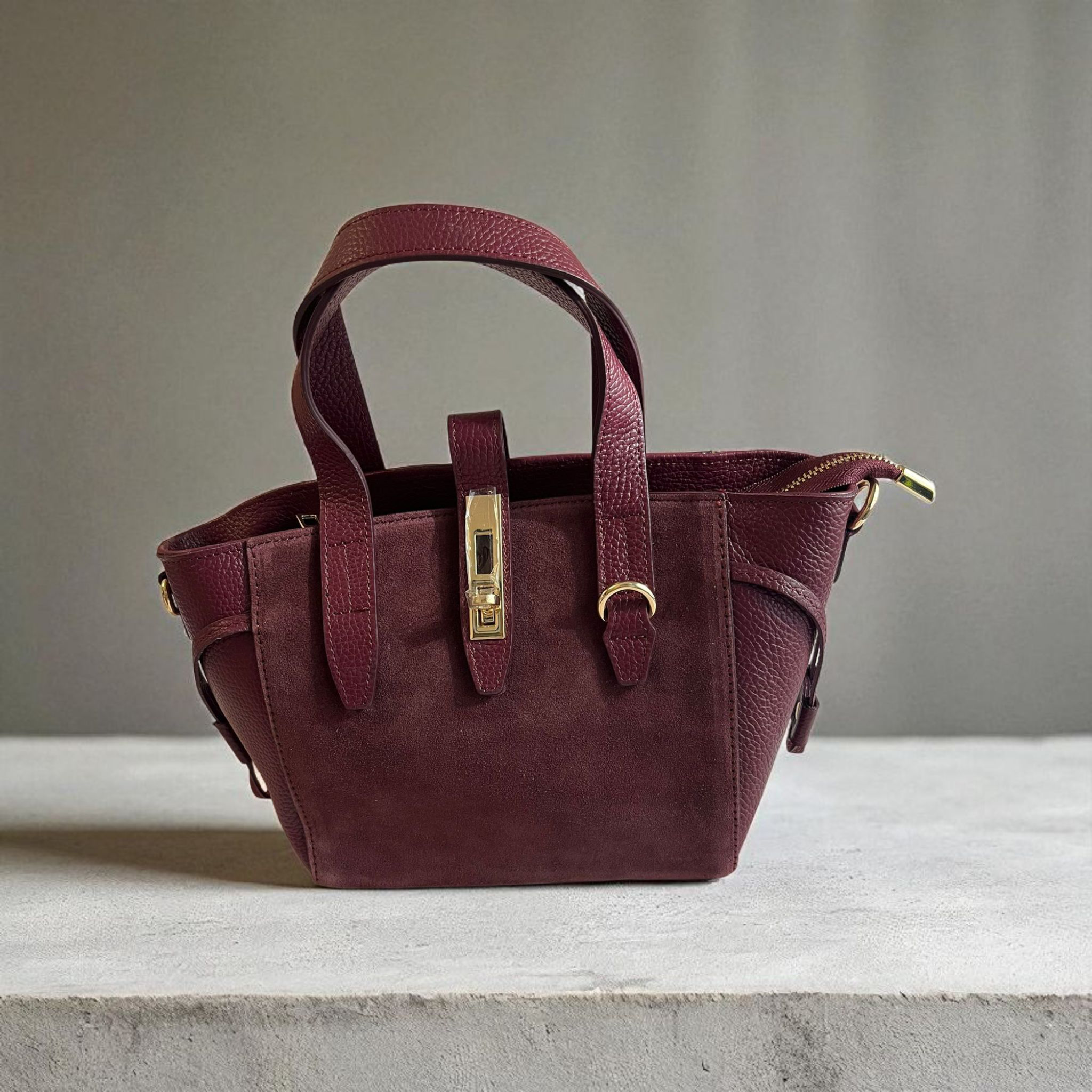 Bolso CANDELA en ante y piel