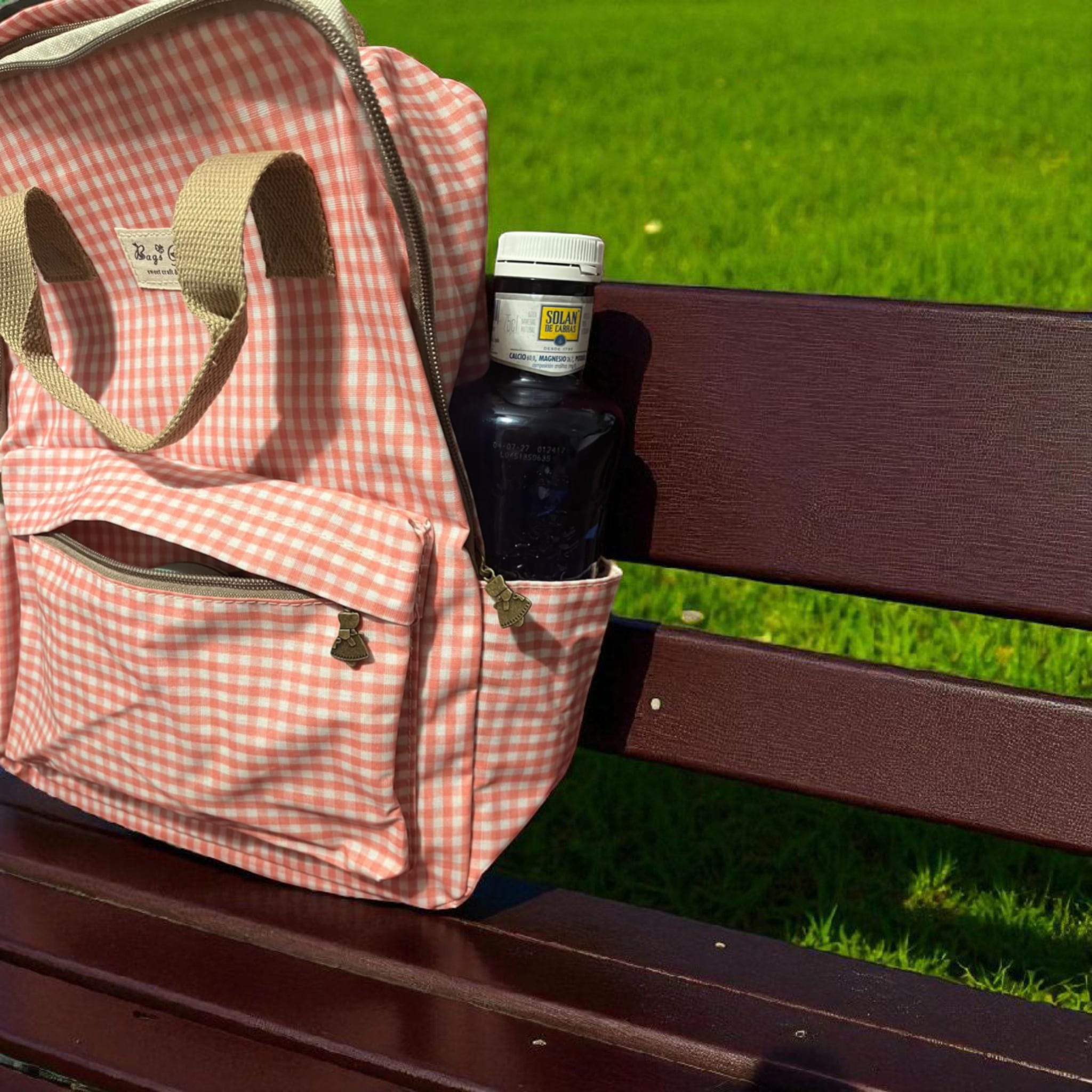 Mochila y neceser Cuadros Vichy