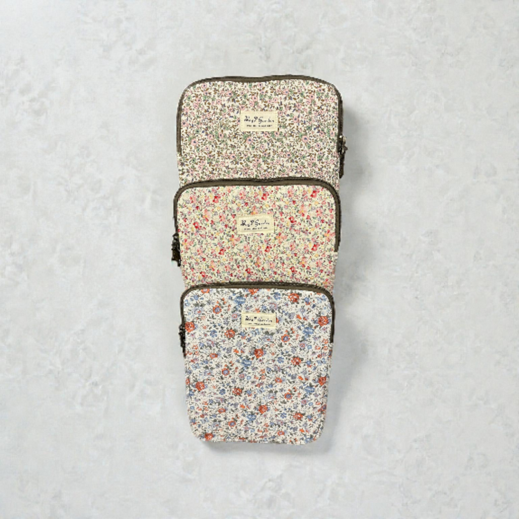 Funda LIBERTY Tablet/ iPad 11' Flores azules y naranjas