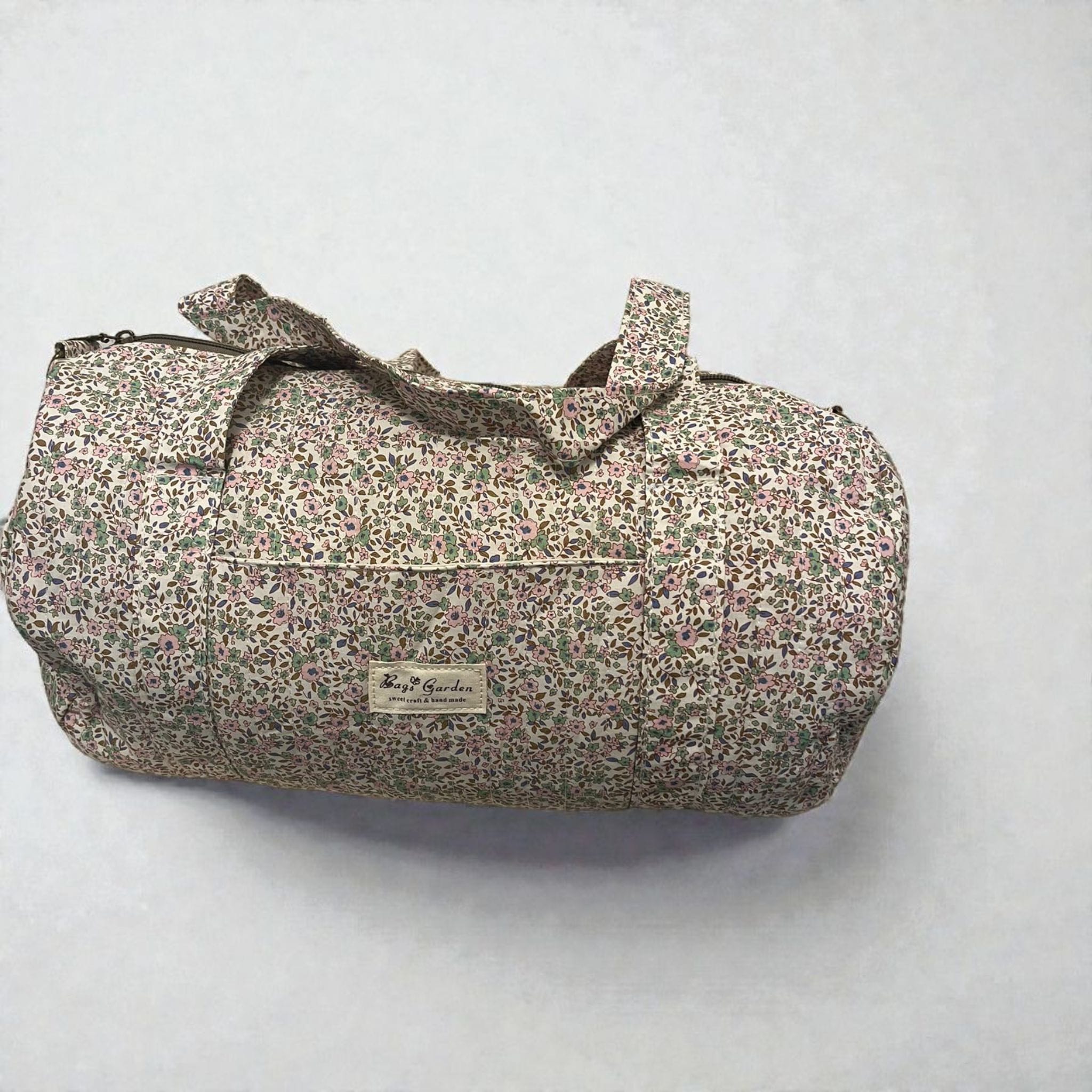 LIBERTY-  Bolsa de viaje acolchada Flores azul, verde y rosa