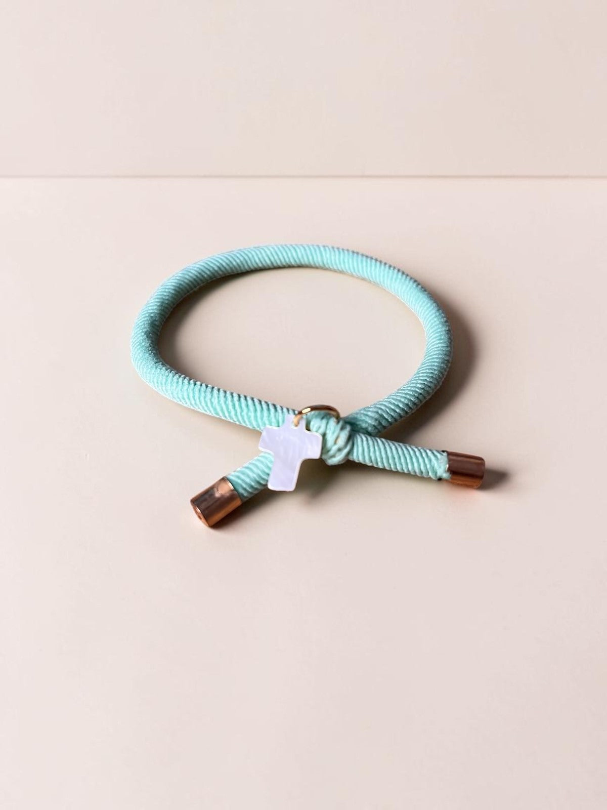 Pulsera goma & nácar